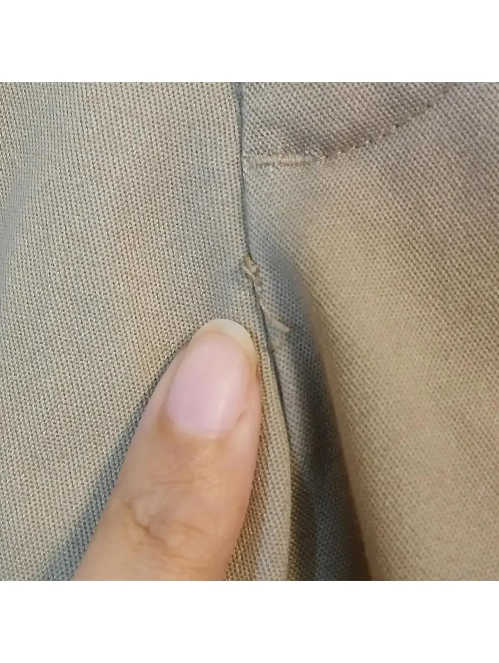 Perry Ellis Portfolio Men's 36x29 Tan Dress Pants - Flawed Dark Stains - Picture 7 of 12